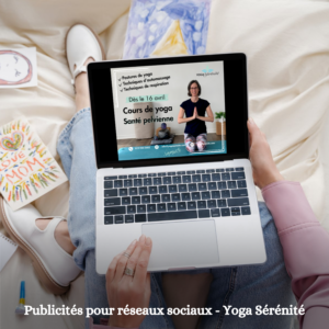 Publicités pour réseaux sociaux - Yoga Sérénité