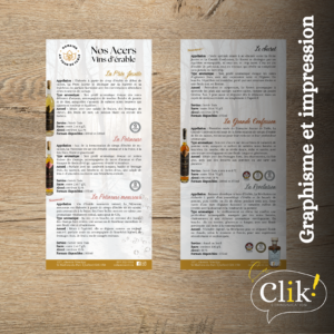 Prospectus encart des vins - Cabane St-Mathieu-du-Parc